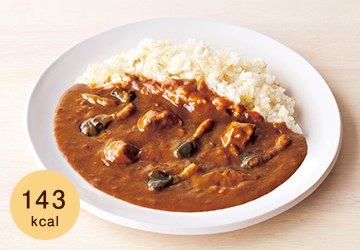 山芋と3種のきのこの巡りカレー